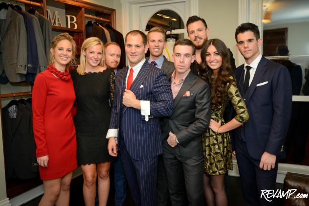 The Michael Andrews Bespoke team at Tuesday's night's party celebrating the brand's D.C. showroom opening.
